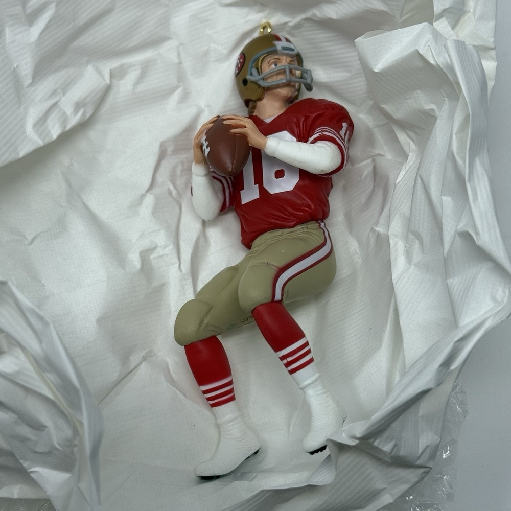 1995 Hallmark Keepsake San Francisco 49ers Joe Montana NFL Christmas Ornament - Picture 3 of 3